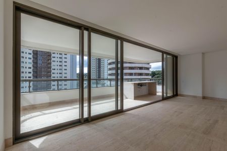 Varanda da Sala de apartamento à venda com 4 quartos, 377m² em Vale do Sereno, Nova Lima