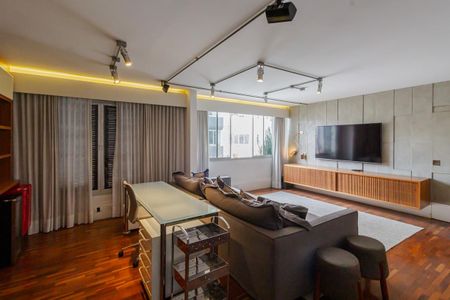 Sala de apartamento para alugar com 3 quartos, 129m² em Moema, São Paulo