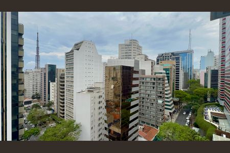 Vista da Varanda de apartamento para alugar com 1 quarto, 40m² em Cerqueira César, São Paulo