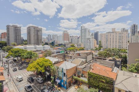 Vista da Varanda de apartamento para alugar com 1 quarto, 28m² em Pinheiros, São Paulo