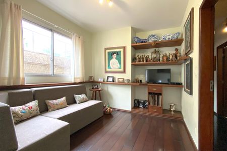 Sala de Estar de apartamento à venda com 3 quartos, 115m² em Santo Antônio, Belo Horizonte