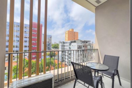 Varanda de kitnet/studio para alugar com 1 quarto, 29m² em Vila Mariana, São Paulo