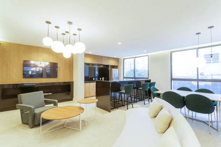 Studio para alugar com 27m², 1 quarto e sem vaga Studio para alugar com 27m², 1 quarto e sem vagaÁrea comum - Salão de festas