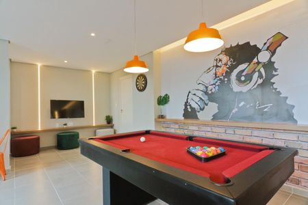 Apartamento para alugar com 38m², 2 quartos e sem vaga Apartamento para alugar com 38m², 2 quartos e sem vagaÁrea comum - Salão de jogos