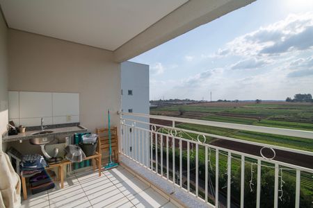 Varanda de apartamento para alugar com 2 quartos, 60m² em Jardim Residencial Firenze, Hortolândia