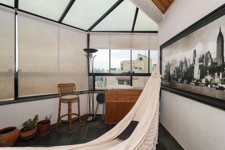 Varanda da Sala de apartamento à venda com 4 quartos, 280m² em Vila Andrade, São Paulo