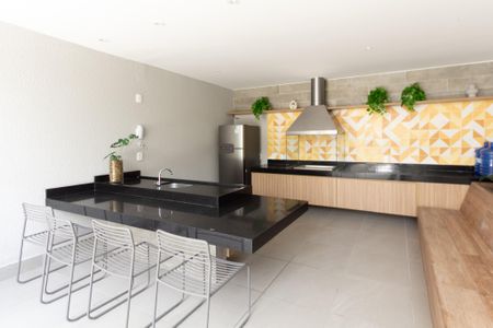 Apartamento à venda com 26m², 1 quarto e sem vaga Apartamento à venda com 26m², 1 quarto e sem vagaÁrea comum - Churrasqueira