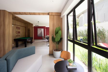 Apartamento à venda com 26m², 1 quarto e sem vaga Apartamento à venda com 26m², 1 quarto e sem vagaSalão de jogos