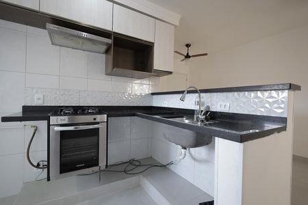 Cozinha de apartamento para alugar com 2 quartos, 48m² em Vila João Ramalho, Santo André