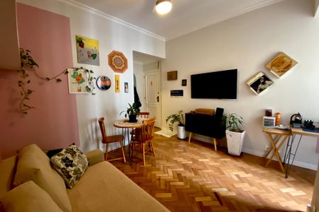 Sala  de apartamento à venda com 1 quarto, 50m² em Copacabana, Rio de Janeiro