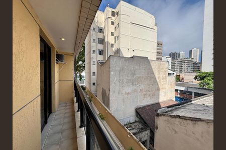 Varanda da sala de apartamento para alugar com 1 quarto, 38m² em Botafogo, Rio de Janeiro