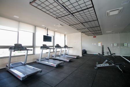 Apartamento para alugar com 50m², 1 quarto e 1 vaga Apartamento para alugar com 50m², 1 quarto e 1 vagaÁrea Comum - Academia