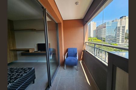 Studio para alugar com 26m², 1 quarto e sem vagaSacada