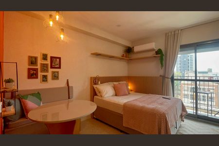 Sala de kitnet/studio para alugar com 1 quarto, 26m² em Cerqueira César, São Paulo
