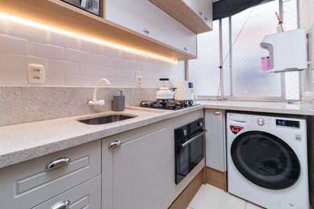 Cozinha de kitnet/studio para alugar com 1 quarto, 30m² em Cristo Redentor, Porto Alegre