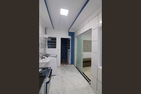Sala/Cozinha de kitnet/studio para alugar com 1 quarto, 40m² em Bairro dos Casa, São Bernardo do Campo