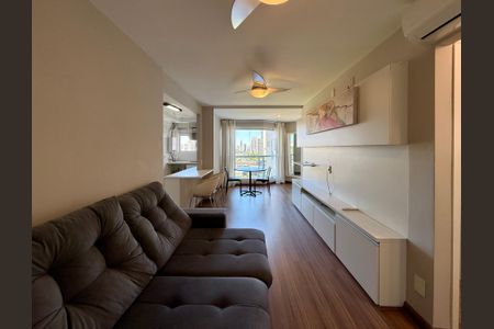 Sala de apartamento para alugar com 1 quarto, 47m² em Campo Belo, São Paulo