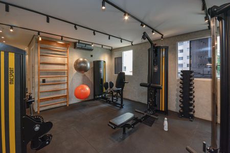 Apartamento à venda com 44m², 2 quartos e 1 vaga Apartamento à venda com 44m², 2 quartos e 1 vagaÁrea comum - Academia