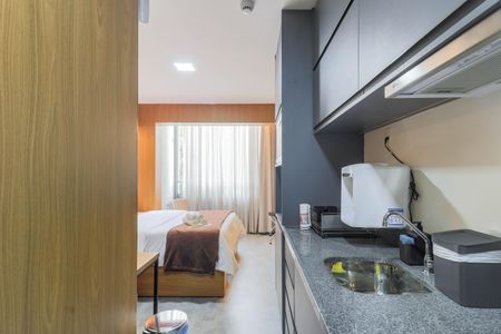 Studio à venda com 35m², 1 quarto e sem vagaCozinha