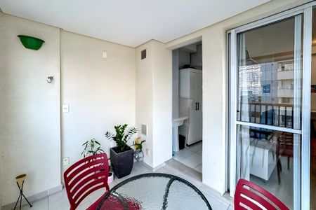 Varanda da Sala de apartamento para alugar com 1 quarto, 43m² em Vila Gertrudes, São Paulo