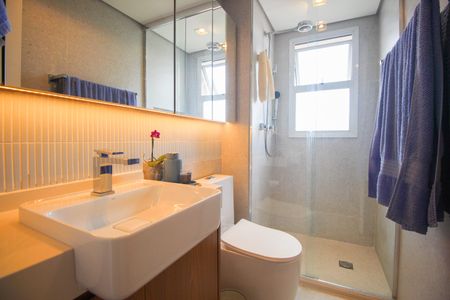 Apartamento para alugar com 89m², 2 quartos e 2 vagasBanheiro da Suíte