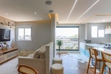 Sala  de apartamento à venda com 1 quarto, 51m² em Centro, Diadema