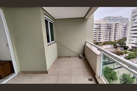 Varanda da Sala de apartamento para alugar com 1 quarto, 86m² em Barra da Tijuca, Rio de Janeiro