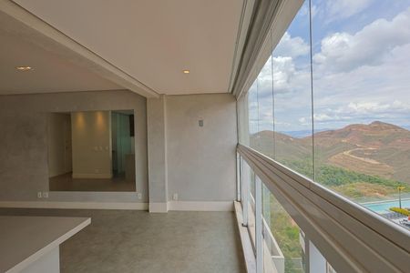 Sala de apartamento para alugar com 2 quartos, 70m² em Vila da Serra, Nova Lima