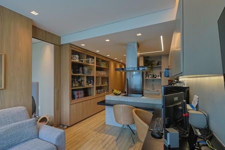 Sala de apartamento à venda com 1 quarto, 42m² em Funcionários, Belo Horizonte