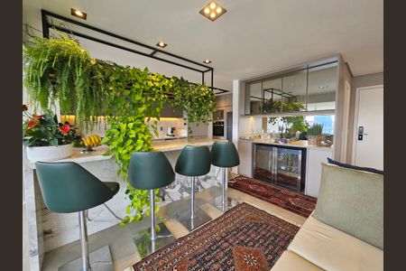 Detalhe Sala de apartamento à venda com 3 quartos, 130m² em Vila Gertrudes, São Paulo