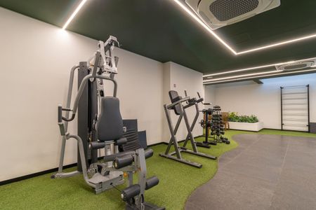 Studio à venda com 21m², 1 quarto e sem vaga Studio à venda com 21m², 1 quarto e sem vagaÁrea comum - Academia