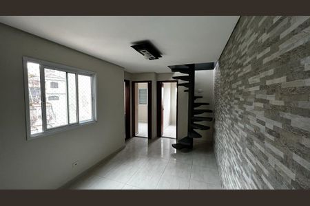 Sala de apartamento à venda com 2 quartos, 90m² em Vila Alzira, Santo André