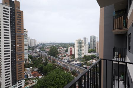 Varanda da Sala de apartamento para alugar com 2 quartos, 39m² em Campo Belo, São Paulo