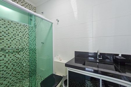 Casa de condomínio para alugar com 480m², 4 quartos e 6 vagas Casa de condomínio para alugar com 480m², 4 quartos e 6 vagasBanheiro do Espaço Gourmet