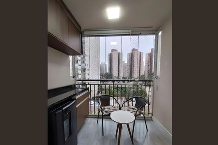 Varanda da Sala de apartamento à venda com 2 quartos, 54m² em Jardim Celeste, São Paulo