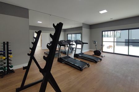 Apartamento para alugar com 33m², 1 quarto e 1 vaga Apartamento para alugar com 33m², 1 quarto e 1 vagaÁrea comum - Academia