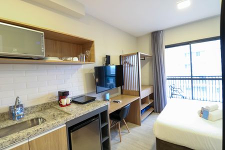 Studio de kitnet/studio para alugar com 1 quarto, 22m² em Jardim das Acacias, São Paulo