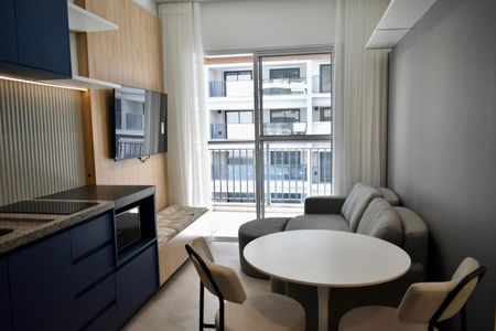 Sala/Cozinha de apartamento para alugar com 1 quarto, 37m² em Vila Clementino, São Paulo