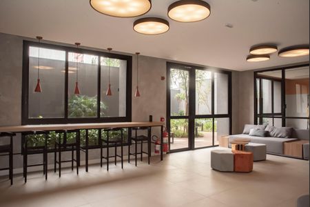 Apartamento para alugar com 40m², 1 quarto e sem vagaHall social