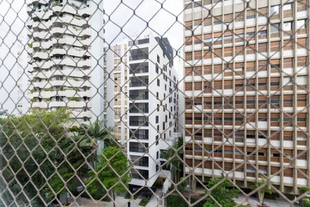 Vista da Sala de apartamento para alugar com 3 quartos, 130m² em Higienópolis, São Paulo