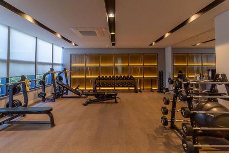 Apartamento para alugar com 45m², 1 quarto e 1 vaga Apartamento para alugar com 45m², 1 quarto e 1 vagaÁrea comum - Academia