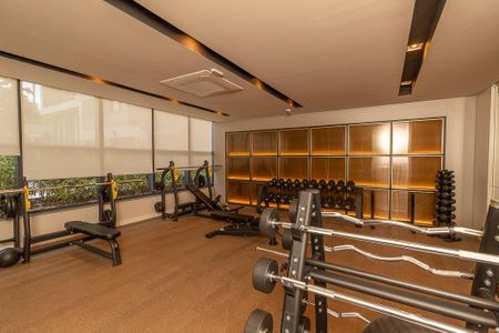 Apartamento para alugar com 45m², 1 quarto e 1 vaga Apartamento para alugar com 45m², 1 quarto e 1 vagaÁrea comum - Academia