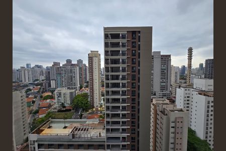 Varanda - Vista de kitnet/studio à venda com 1 quarto, 50m² em Jardim das Acacias, São Paulo