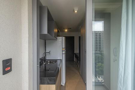 Studio para alugar com 25m², 1 quarto e sem vaga Studio para alugar com 25m², 1 quarto e sem vagaVaranda