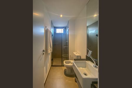 Studio para alugar com 25m², 1 quarto e sem vaga Studio para alugar com 25m², 1 quarto e sem vagaBanheiro