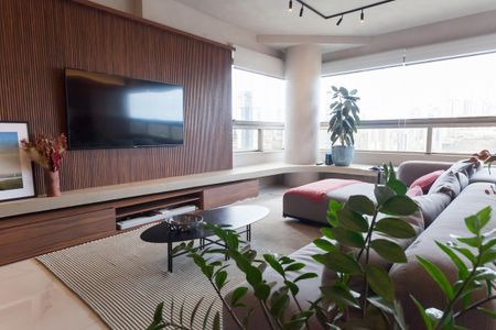 Sala de TV de apartamento à venda com 3 quartos, 174m² em Vale do Sereno, Nova Lima