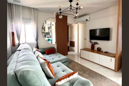 Sala de apartamento para alugar com 2 quartos, 77m² em Vila Marlene, São Bernardo do Campo