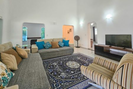 Sala de casa de condomínio para alugar com 5 quartos, 1000m² em Jardim Acapulco, Guarujá