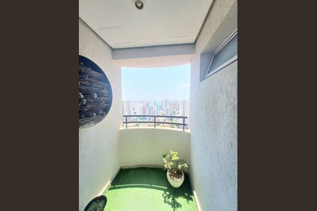 Varanda da Sala de apartamento à venda com 1 quarto, 44m² em Centro, Santo André