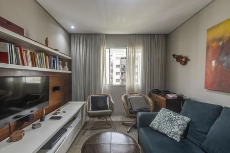 Sala de apartamento à venda com 1 quarto, 43m² em Indianópolis, São Paulo